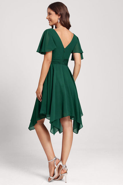 Robe Longue Vert D'Eau Dentelle - gallery 4