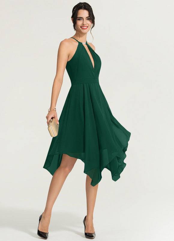 Robe Longue Vert Émeraude Chic