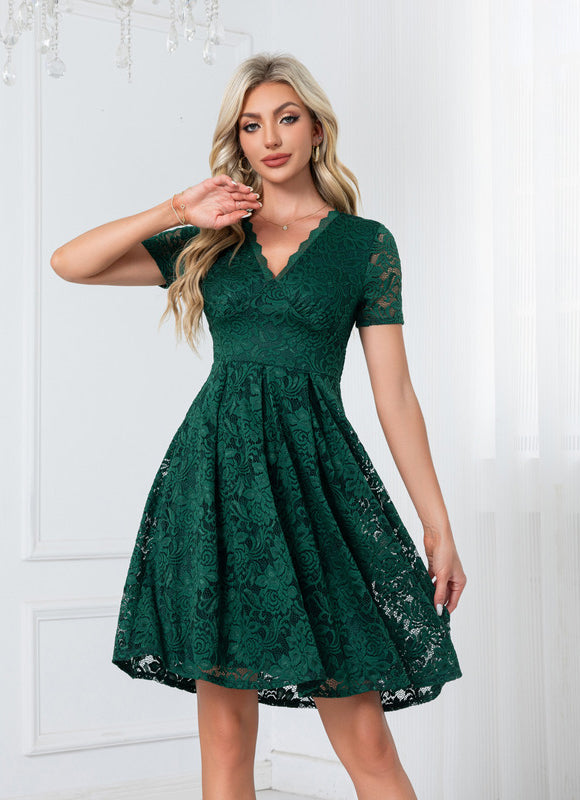 Robe Verte Bretelle
