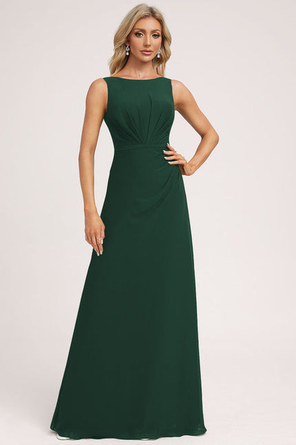 Robe Élégante Vert Foncé Fluide
