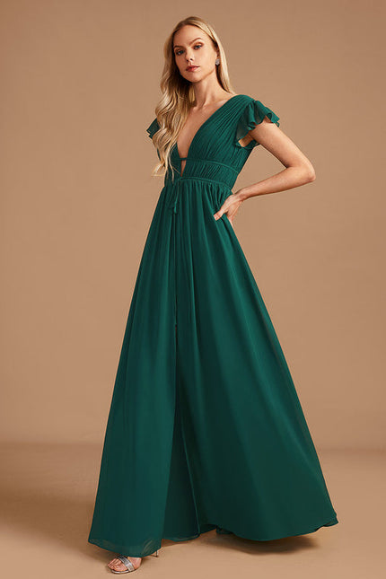 Robe Demoiselle Dhonneur Vert - gallery 5