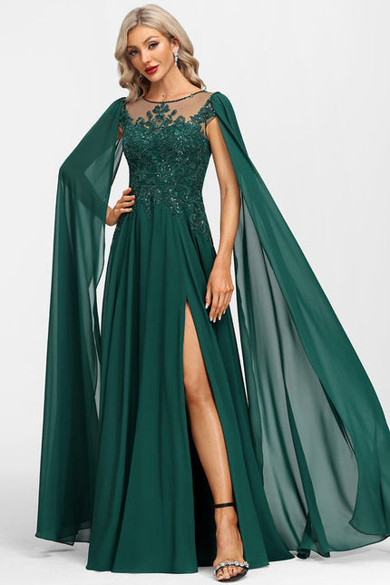 Robe De Soirée Vert Foncé - gallery 8