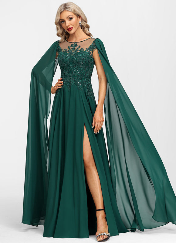Robe De Soirée Vert Foncé - gallery 8