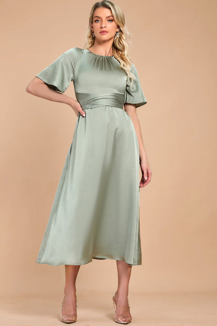 Robe De Cérémonie Vert Amande - gallery 3
