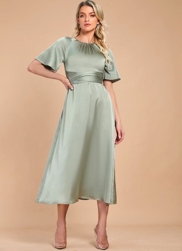 Robe De Cérémonie Vert Amande - gallery 3