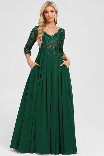 Robe Longue Vert Foret - gallery 2