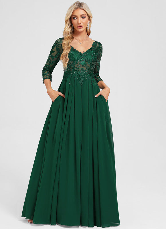 Robe Longue Vert Foret - gallery 2