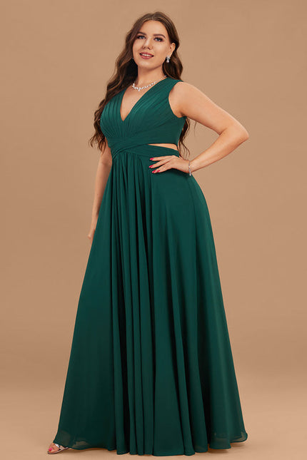 Robe Longue Vert Émeraude Dos Nu - gallery 8