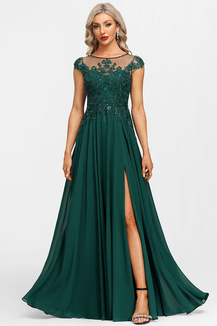 Robe De Soirée Vert Foncé - gallery 5