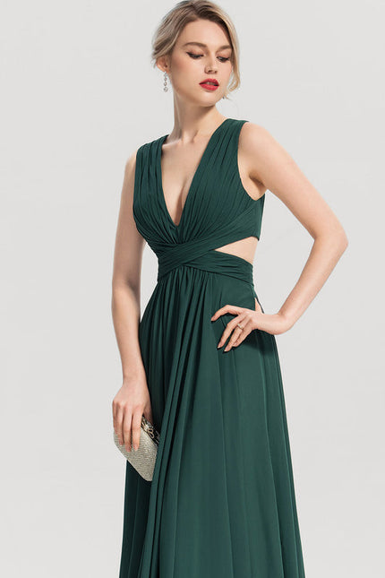 Robe Longue Vert Émeraude Dos Nu - gallery 1