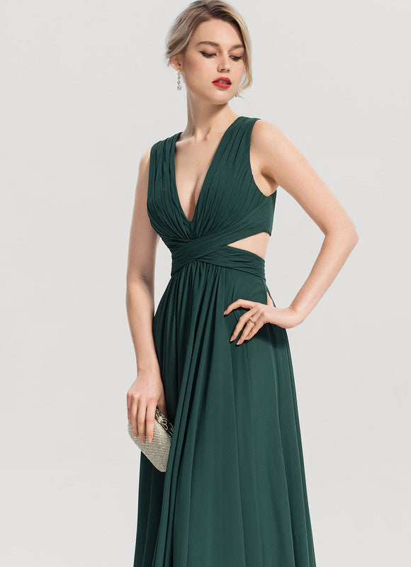 Robe Longue Vert Émeraude Dos Nu - gallery 1