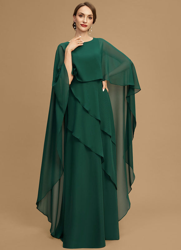 Robe Fluide Chic À Manches Cape - gallery 4