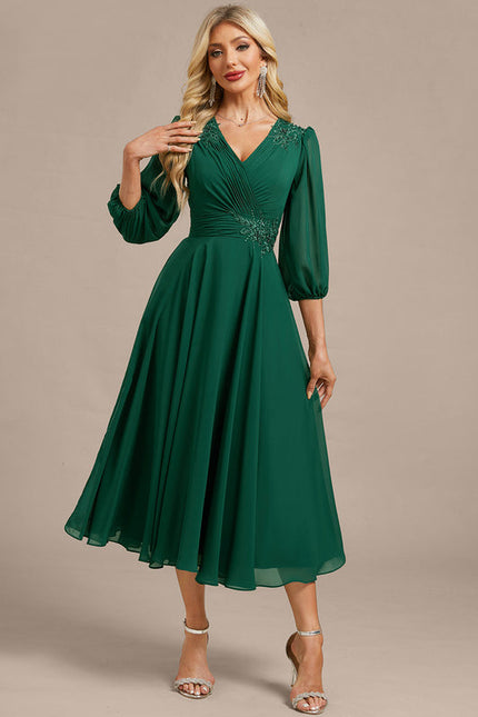 Robe De Soirée Longue Verte - gallery 4