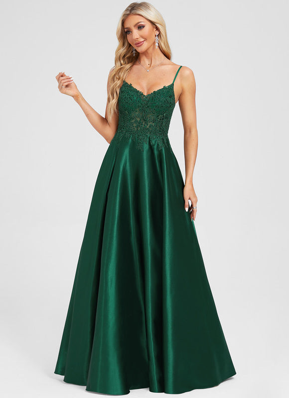 Robe Longue De Soirée Verte - gallery 4