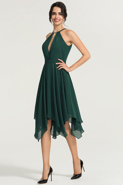 Robe Longue Vert Émeraude Chic - gallery 3