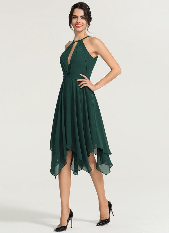 Robe Longue Vert Émeraude Chic - gallery 3