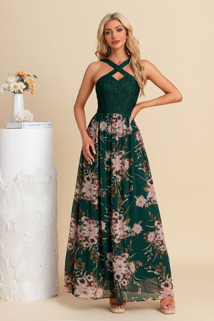 Robe Longue Verte Boheme - gallery 1