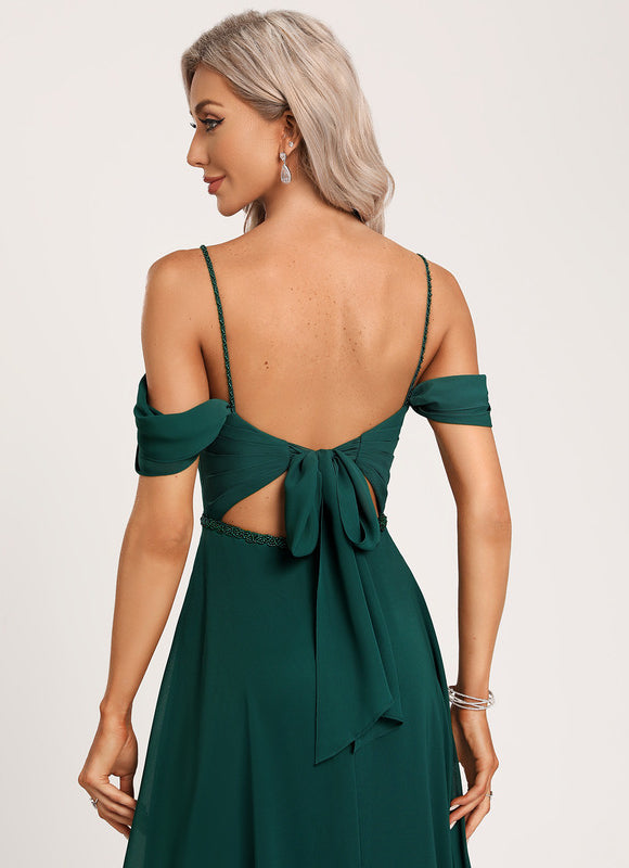 Robe Élégante Décolleté Épaule Ouverte - gallery 3