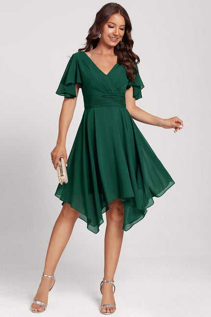 Robe Longue Vert D'Eau Dentelle - gallery 1