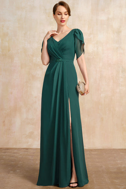 Robe Élégante Vert Émeraude Fluide - gallery 3