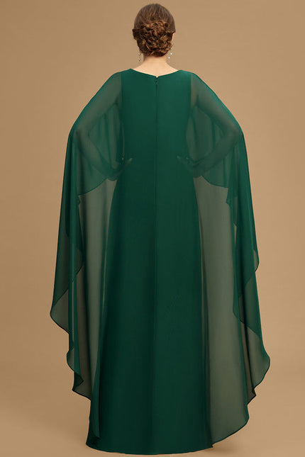 Robe Fluide Chic À Manches Cape - gallery 6