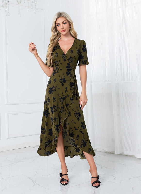 Robe Longue Vert Kaki - gallery 5