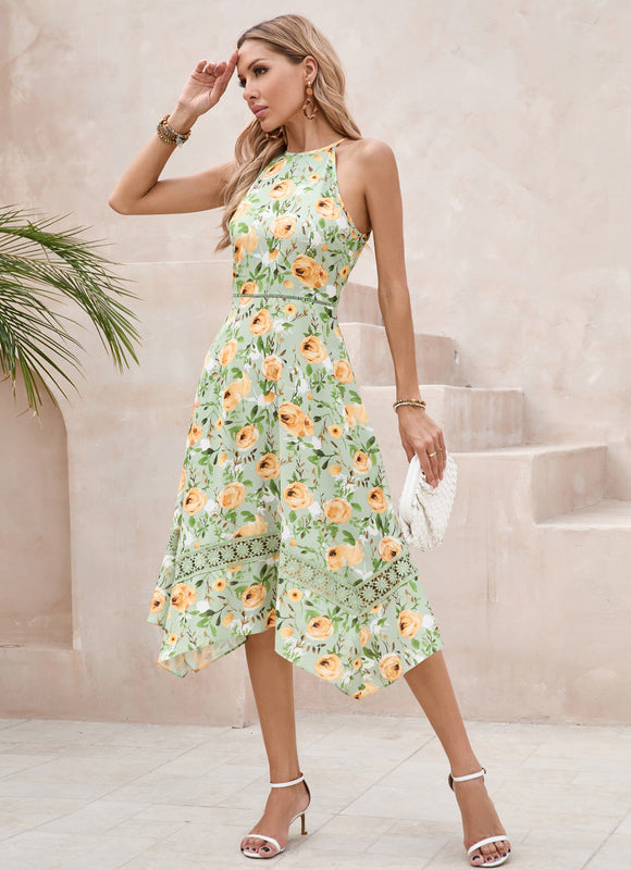 Robe Midi Verte - gallery 1