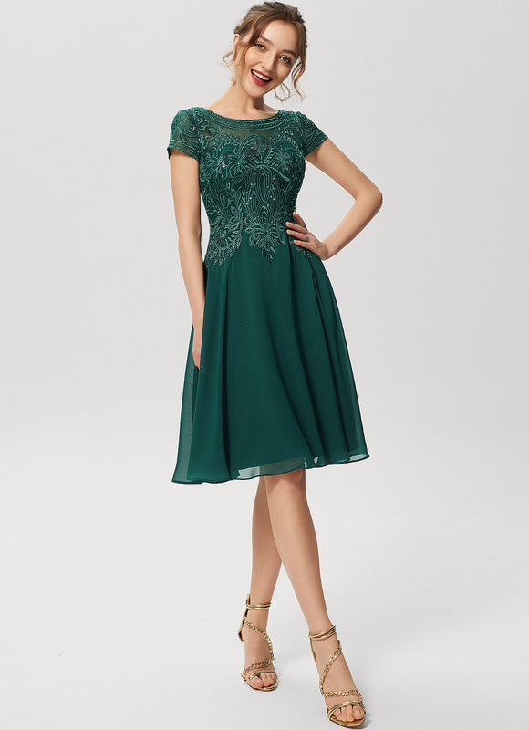 Robe Longue Verte À Broderies - gallery 2