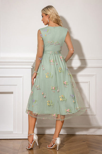 Robe Verte A Fleur - gallery 2