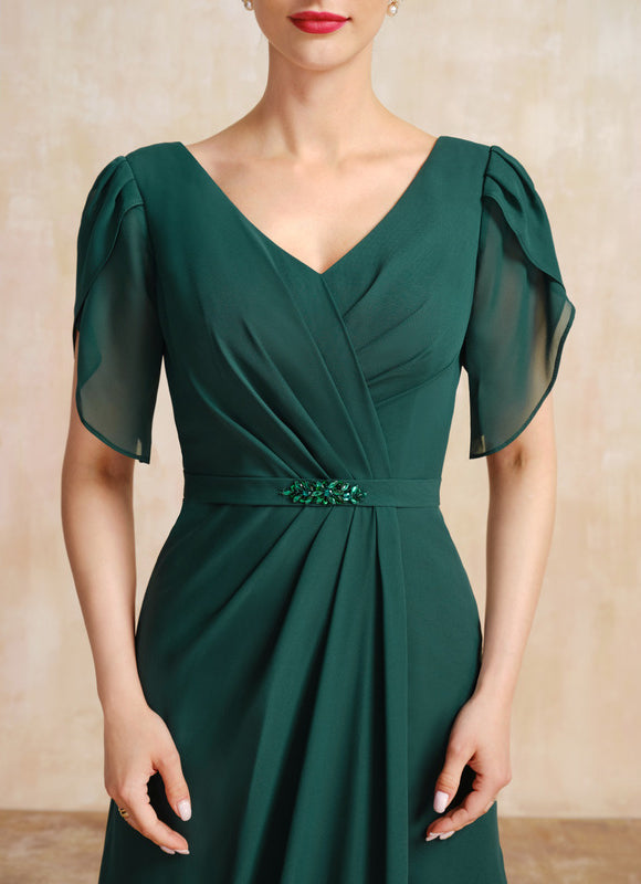 Robe Élégante Vert Émeraude Fluide - gallery 6