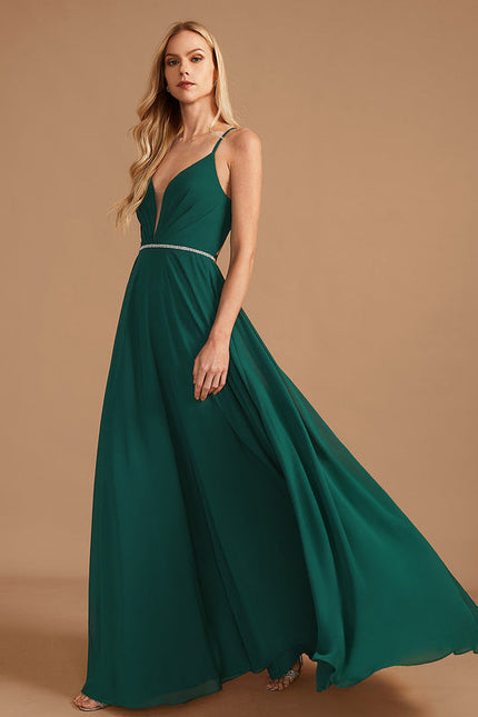 Robe Trapèze Émeraude Chic Fluide - gallery 3