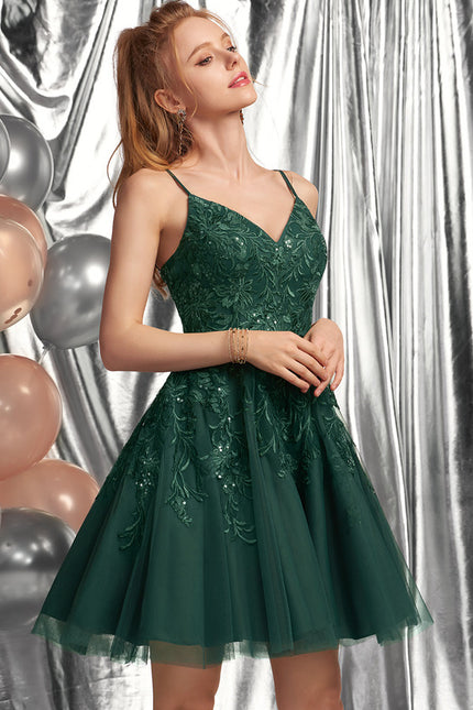 Robe Courte Vert - gallery 1