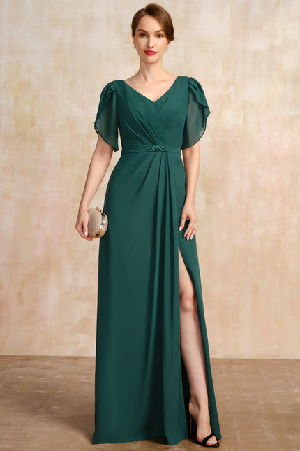 Robe Élégante Vert Émeraude Fluide - gallery 1