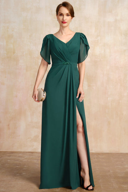 Robe Élégante Vert Émeraude Fluide - gallery 1