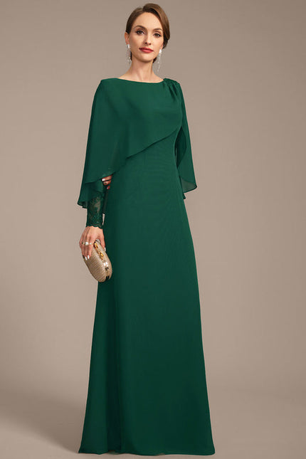 Robe Élégante À Manches Cape Verte - gallery 5