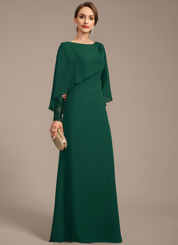 Robe Élégante À Manches Cape Verte - gallery 5