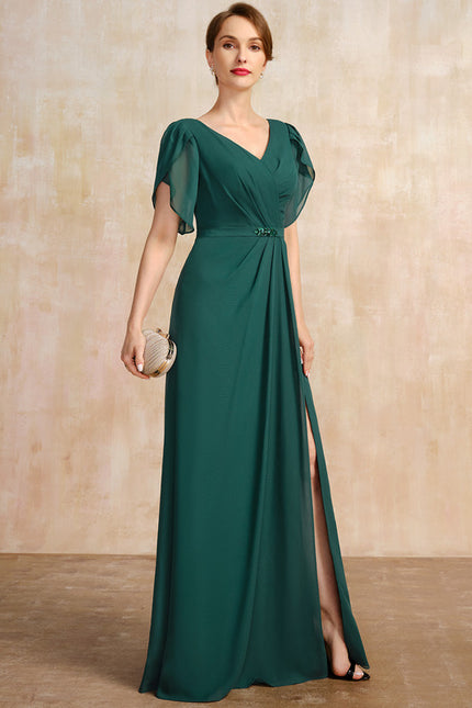 Robe Élégante Vert Émeraude Fluide - gallery 4