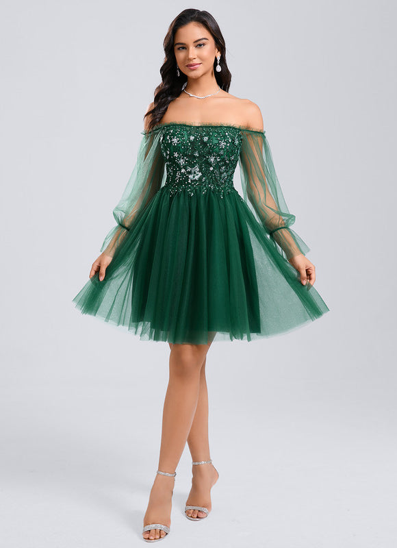 Robe Vert Émeraude Et Or - gallery 3