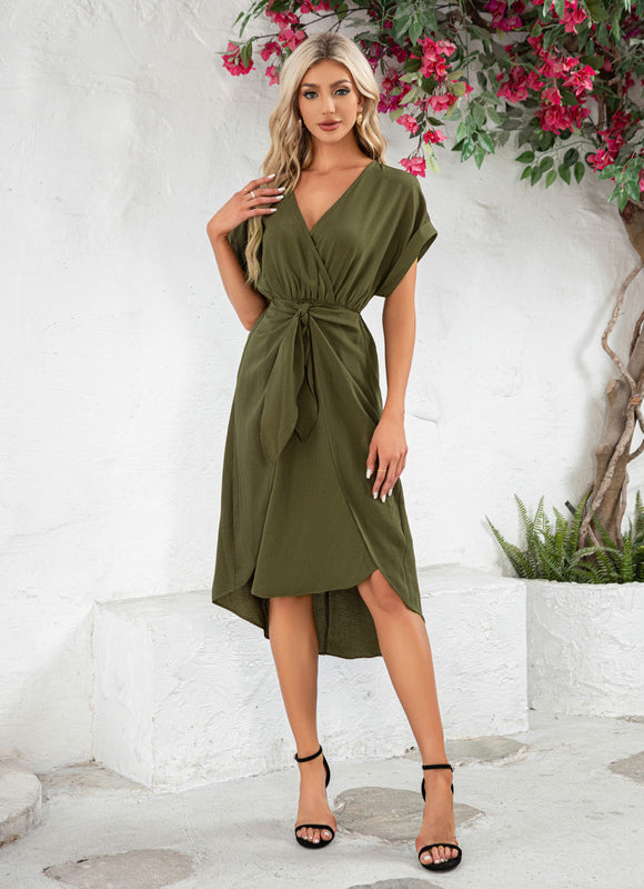 Robe Vert Olive Habillée - gallery 4