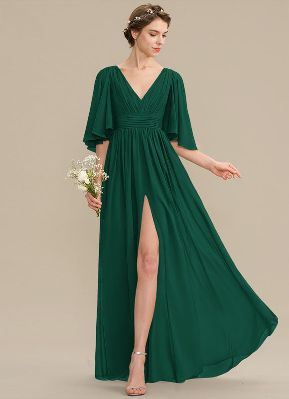 Robe Fluide Vert Émeraude Élégante