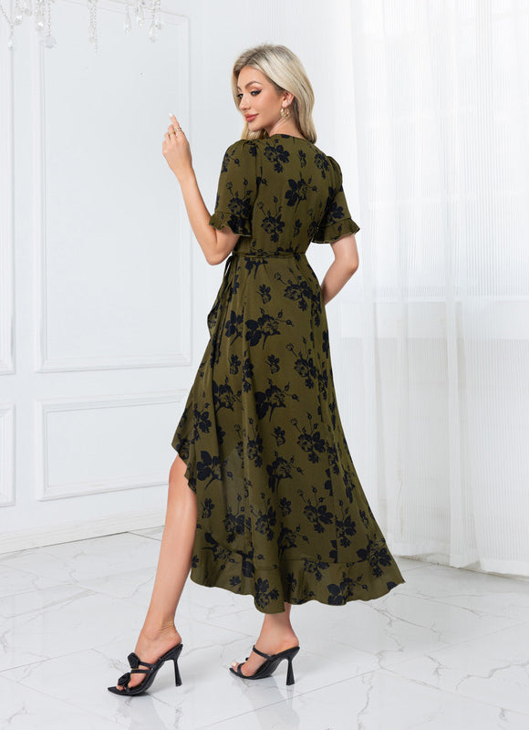 Robe Longue Vert Kaki - gallery 1