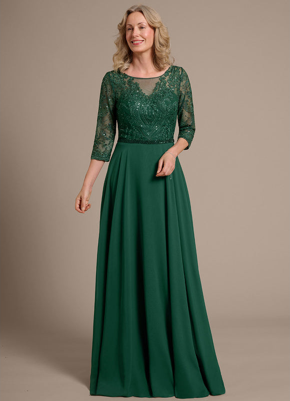 Robe Verte Manches Longues - gallery 4
