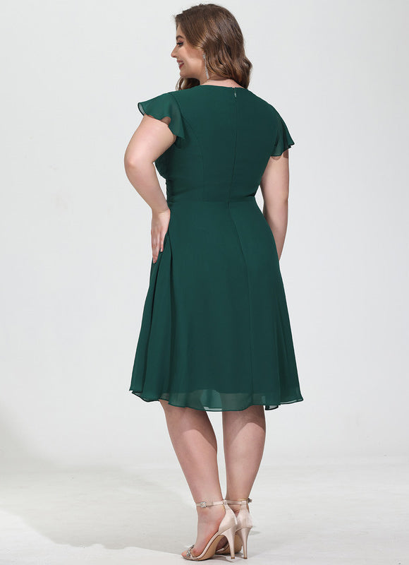 Robe Cocktail Vert Menthe - gallery 6