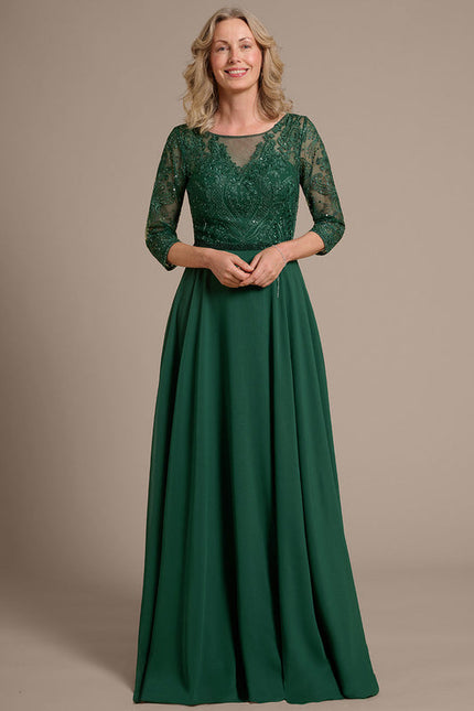 Robe Verte Manches Longues - gallery 1