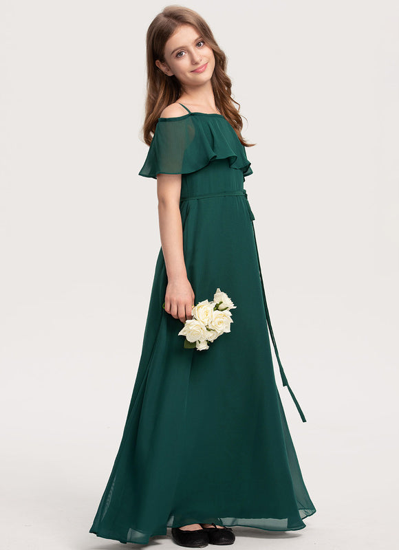Robe Demoiselle D'Honneur Chic Verte - gallery 2
