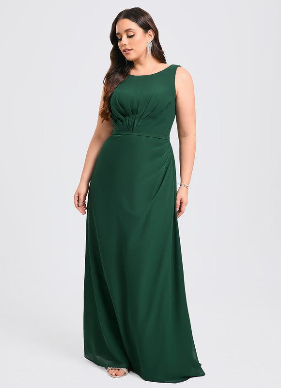 Robe Élégante Vert Foncé Fluide - gallery 6