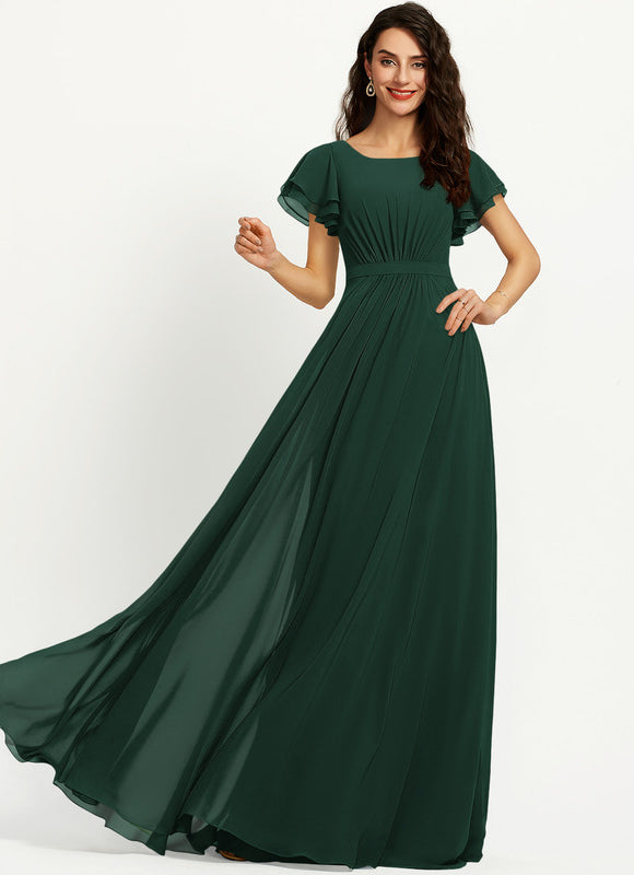 Robe Fluide Élégante À Volants - gallery 4