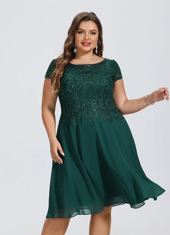 Robe Longue Verte À Broderies - gallery 4