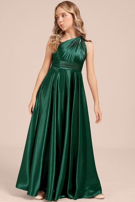 Robe Demoiselle D'Honneur Vert Bouteille - gallery 3