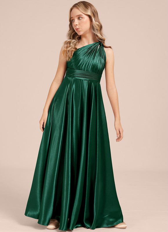 Robe Demoiselle D'Honneur Vert Bouteille - gallery 3